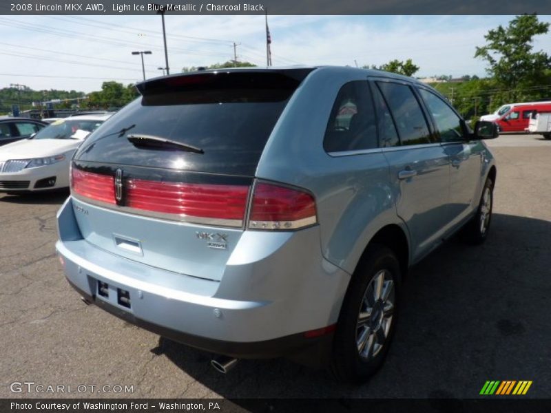 Light Ice Blue Metallic / Charcoal Black 2008 Lincoln MKX AWD
