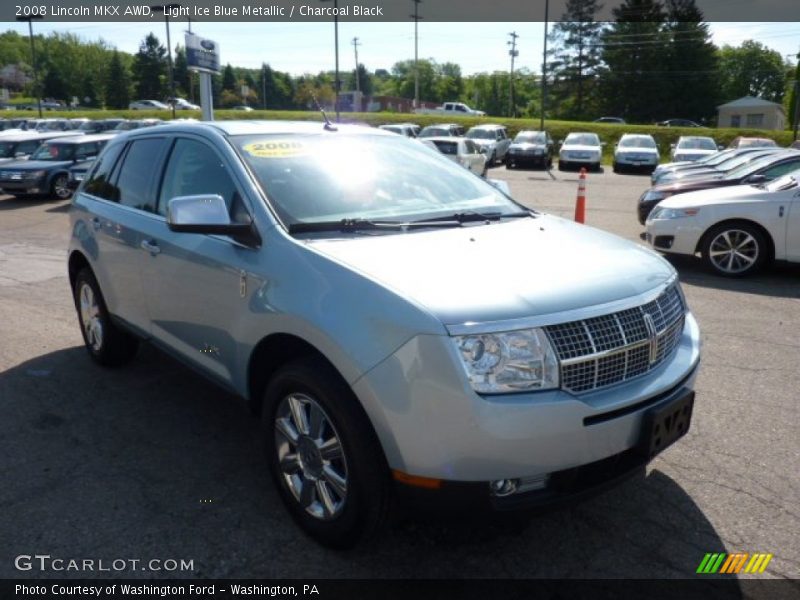 Light Ice Blue Metallic / Charcoal Black 2008 Lincoln MKX AWD