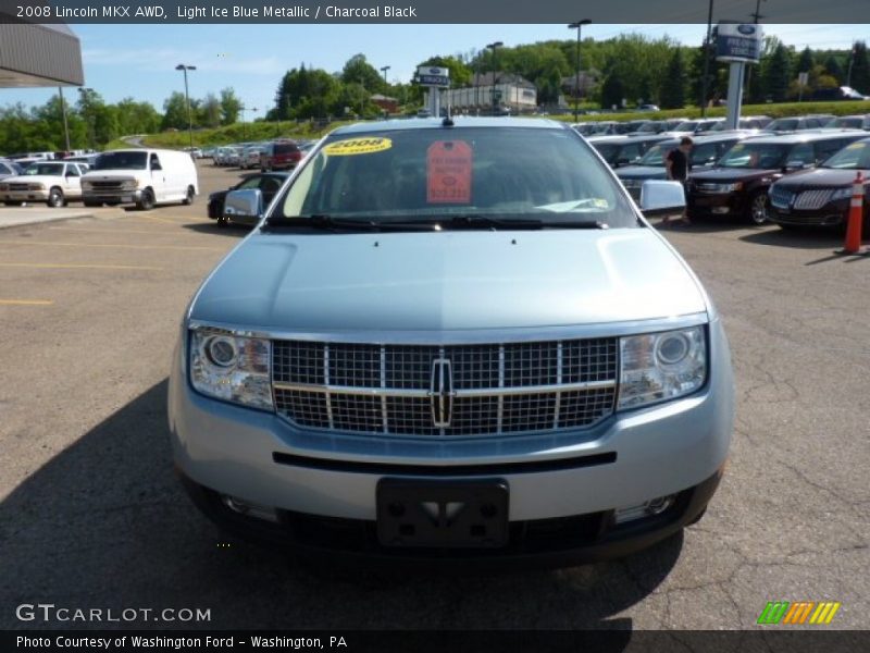 Light Ice Blue Metallic / Charcoal Black 2008 Lincoln MKX AWD