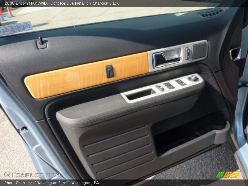 Light Ice Blue Metallic / Charcoal Black 2008 Lincoln MKX AWD