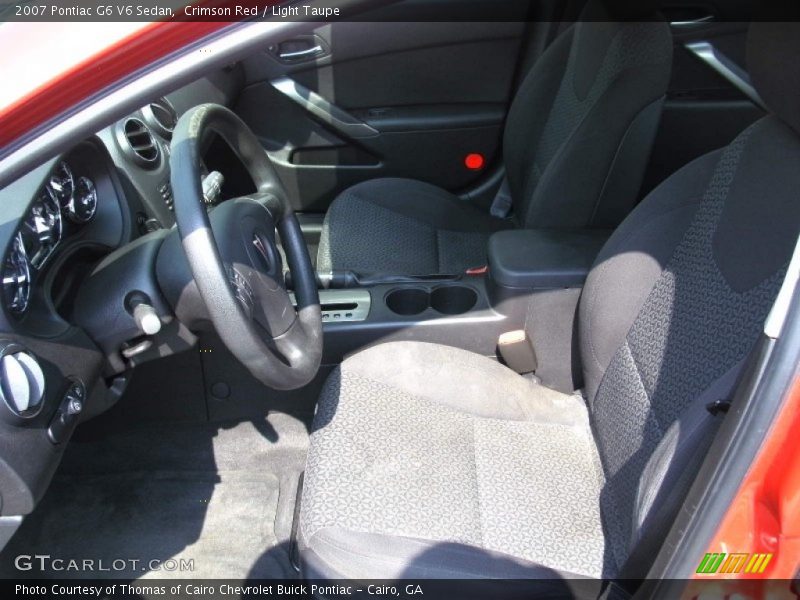 Crimson Red / Light Taupe 2007 Pontiac G6 V6 Sedan