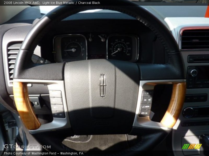 Light Ice Blue Metallic / Charcoal Black 2008 Lincoln MKX AWD