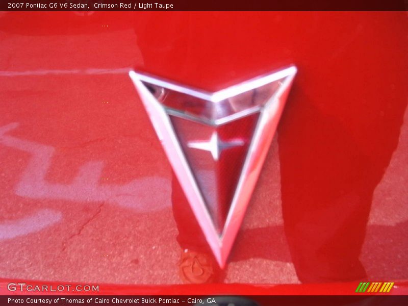 Crimson Red / Light Taupe 2007 Pontiac G6 V6 Sedan