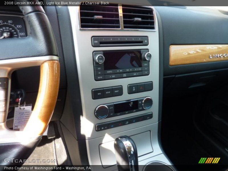 Light Ice Blue Metallic / Charcoal Black 2008 Lincoln MKX AWD