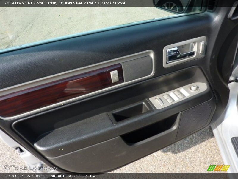Brilliant Silver Metallic / Dark Charcoal 2009 Lincoln MKZ AWD Sedan