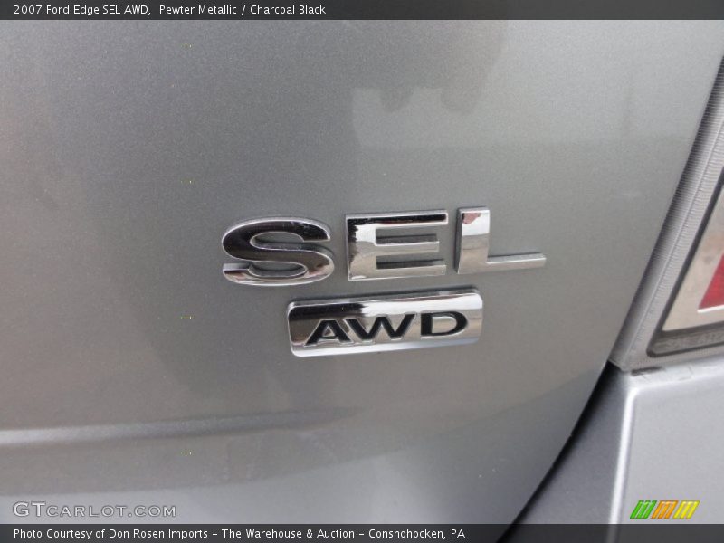 Pewter Metallic / Charcoal Black 2007 Ford Edge SEL AWD