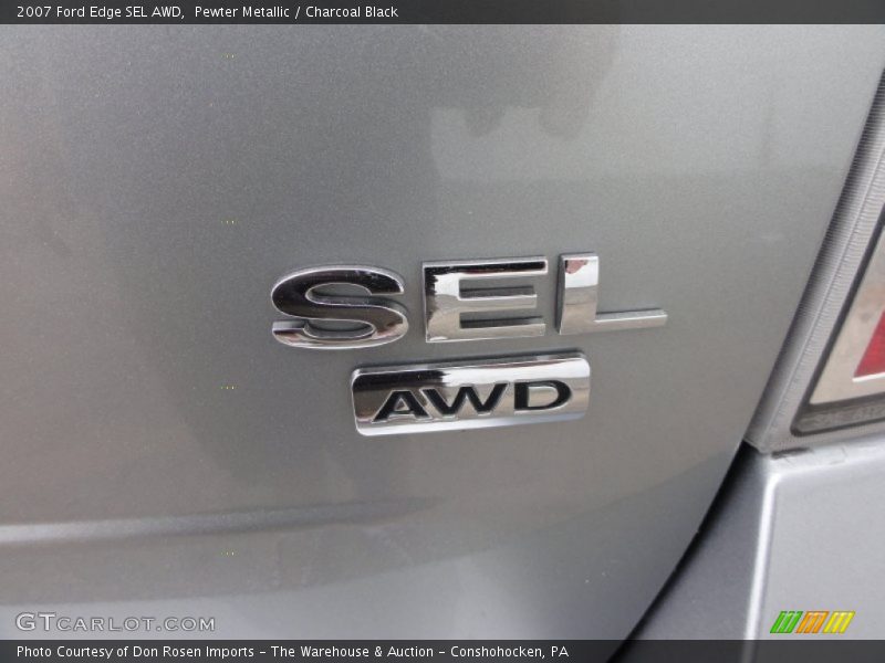Pewter Metallic / Charcoal Black 2007 Ford Edge SEL AWD