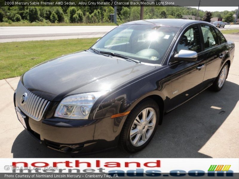 Alloy Grey Metallic / Charcoal Black/Medium Light Stone 2008 Mercury Sable Premier AWD Sedan