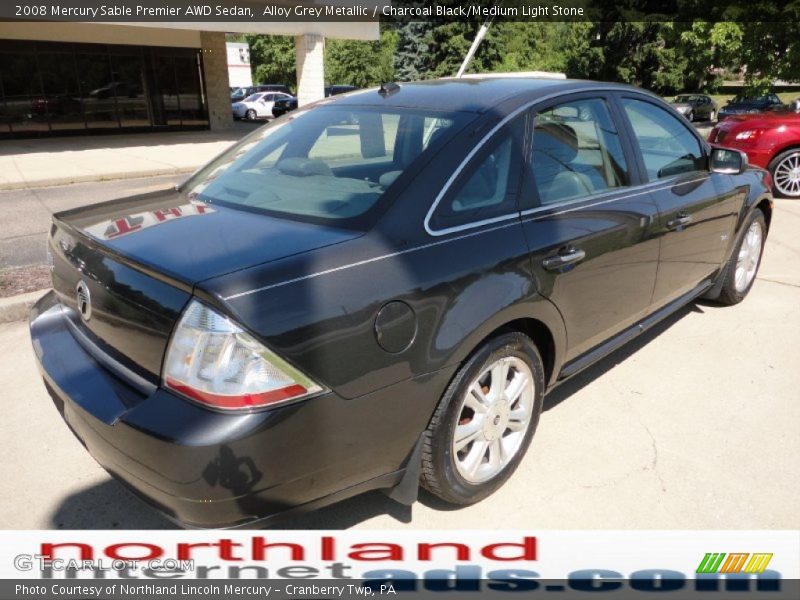 Alloy Grey Metallic / Charcoal Black/Medium Light Stone 2008 Mercury Sable Premier AWD Sedan