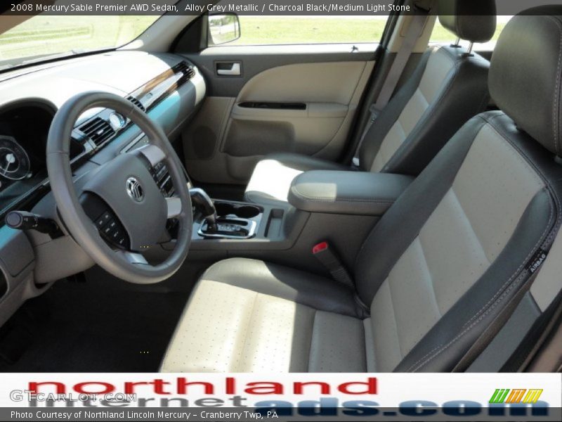 Alloy Grey Metallic / Charcoal Black/Medium Light Stone 2008 Mercury Sable Premier AWD Sedan