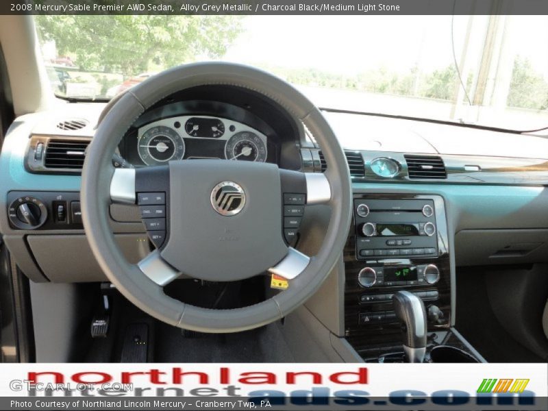 Alloy Grey Metallic / Charcoal Black/Medium Light Stone 2008 Mercury Sable Premier AWD Sedan