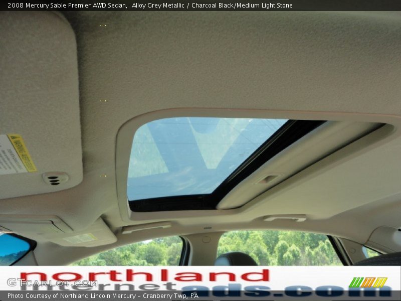 Alloy Grey Metallic / Charcoal Black/Medium Light Stone 2008 Mercury Sable Premier AWD Sedan