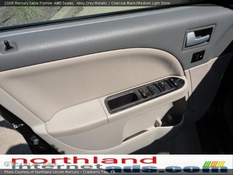 Alloy Grey Metallic / Charcoal Black/Medium Light Stone 2008 Mercury Sable Premier AWD Sedan