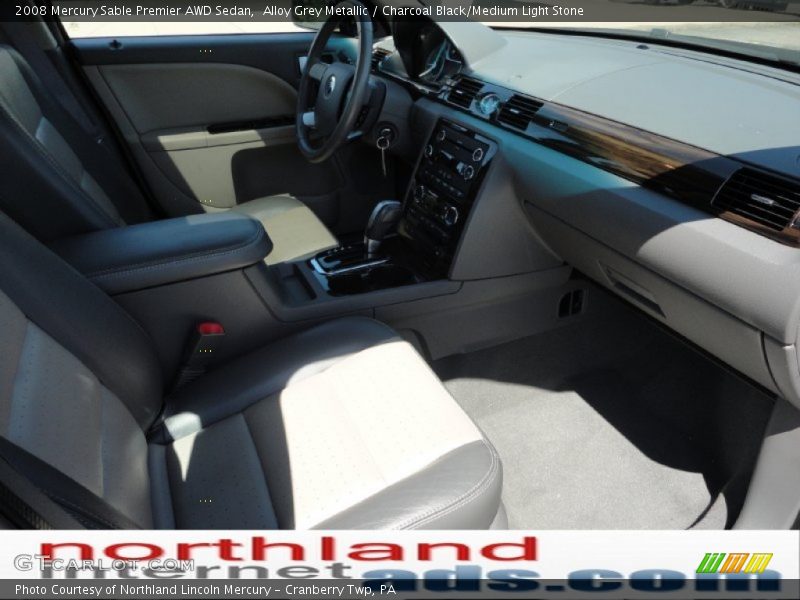 Alloy Grey Metallic / Charcoal Black/Medium Light Stone 2008 Mercury Sable Premier AWD Sedan