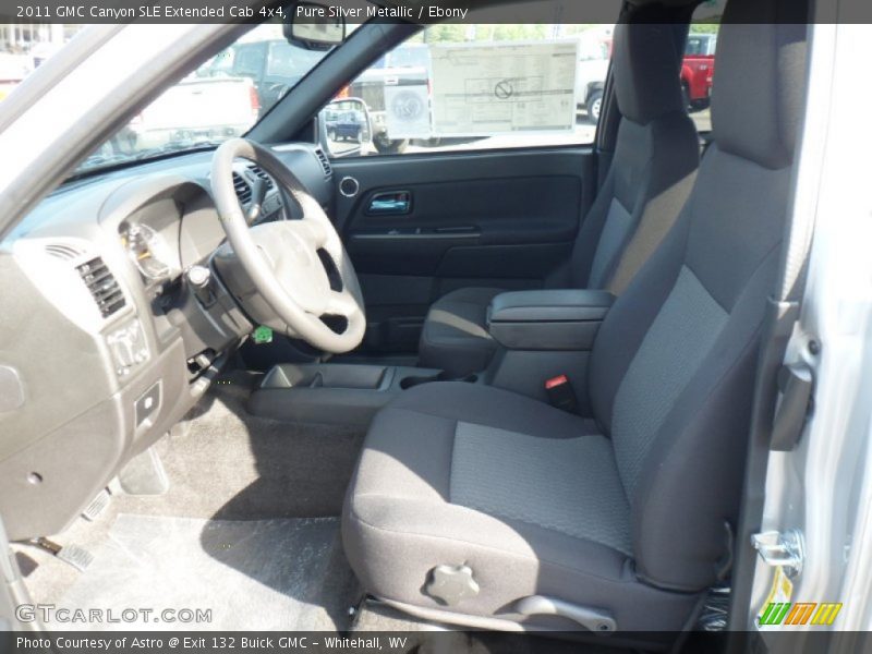 Pure Silver Metallic / Ebony 2011 GMC Canyon SLE Extended Cab 4x4