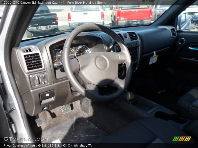 Pure Silver Metallic / Ebony 2011 GMC Canyon SLE Extended Cab 4x4