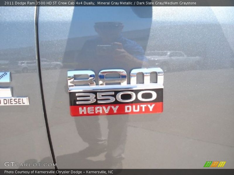 Mineral Gray Metallic / Dark Slate Gray/Medium Graystone 2011 Dodge Ram 3500 HD ST Crew Cab 4x4 Dually