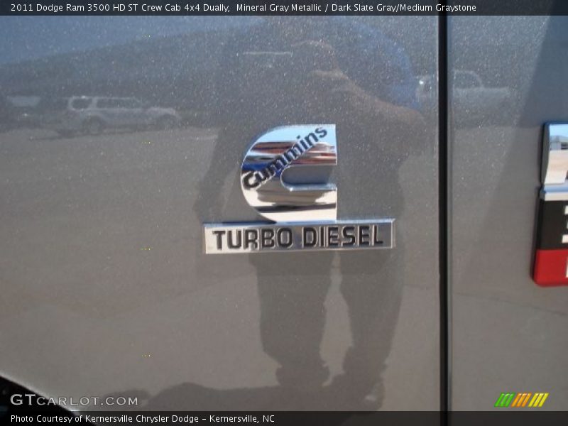 Mineral Gray Metallic / Dark Slate Gray/Medium Graystone 2011 Dodge Ram 3500 HD ST Crew Cab 4x4 Dually