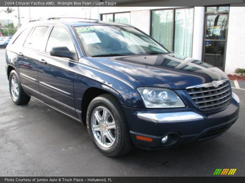 Midnight Blue Pearl / Light Taupe 2004 Chrysler Pacifica AWD