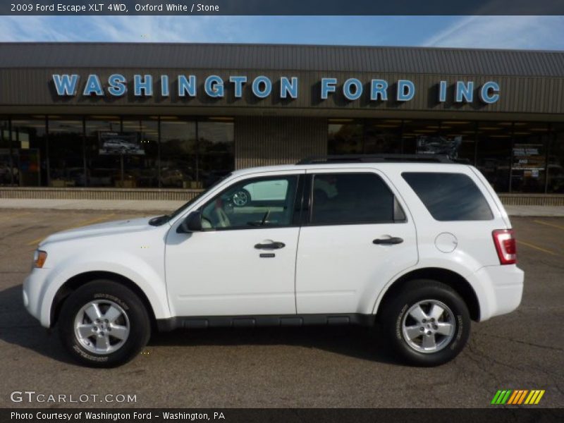 Oxford White / Stone 2009 Ford Escape XLT 4WD