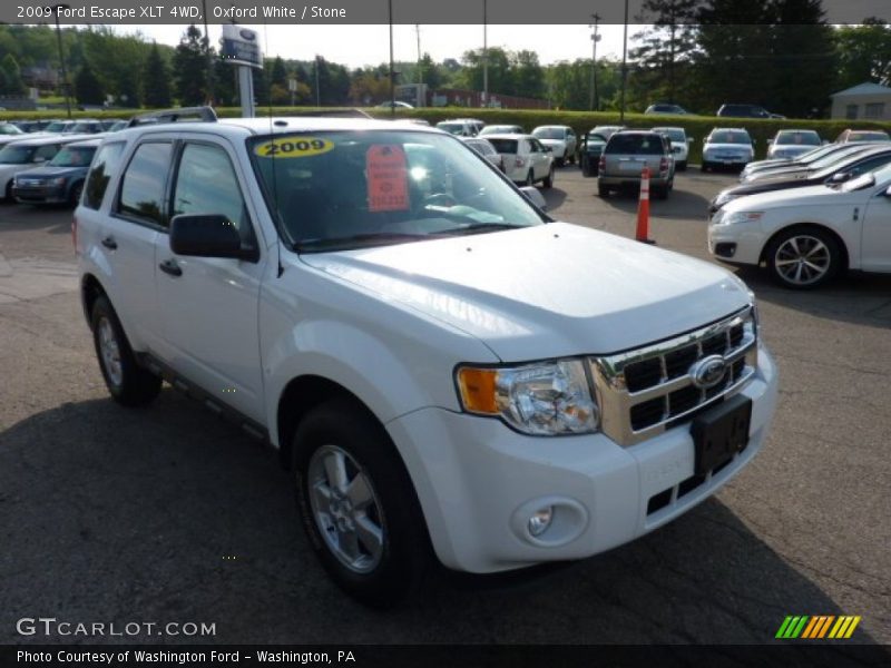 Oxford White / Stone 2009 Ford Escape XLT 4WD