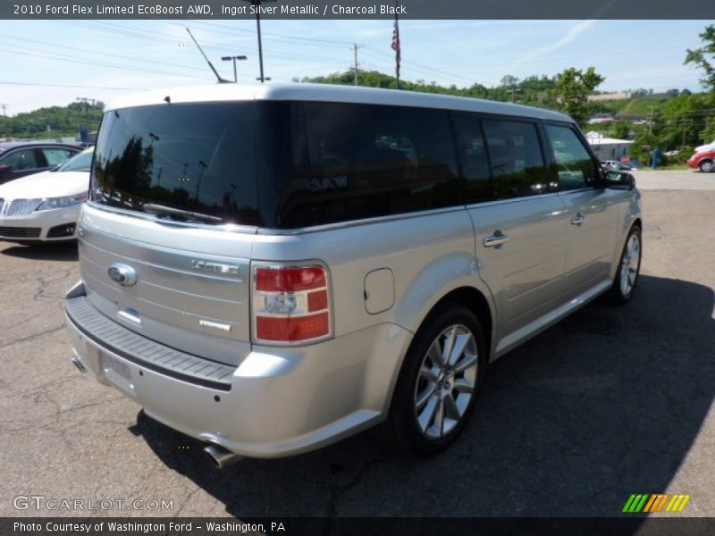 Ingot Silver Metallic / Charcoal Black 2010 Ford Flex Limited EcoBoost AWD