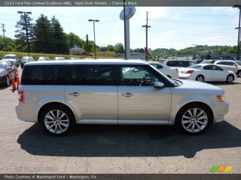 Ingot Silver Metallic / Charcoal Black 2010 Ford Flex Limited EcoBoost AWD