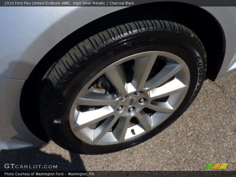 Ingot Silver Metallic / Charcoal Black 2010 Ford Flex Limited EcoBoost AWD