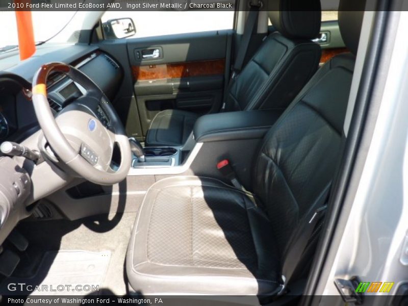 Ingot Silver Metallic / Charcoal Black 2010 Ford Flex Limited EcoBoost AWD