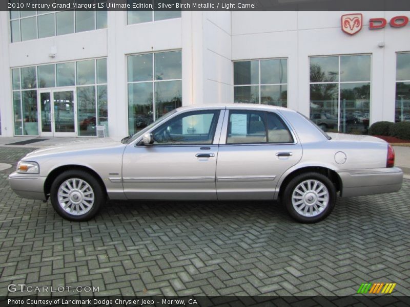 Silver Birch Metallic / Light Camel 2010 Mercury Grand Marquis LS Ultimate Edition