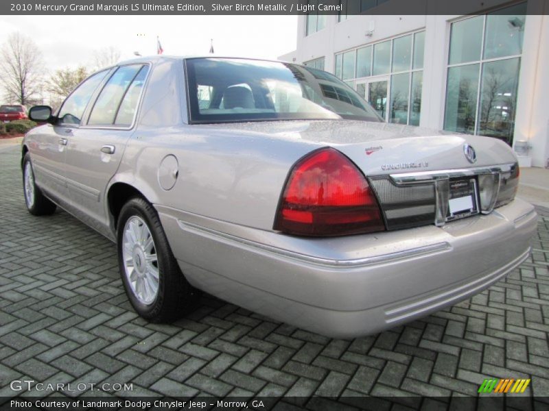 Silver Birch Metallic / Light Camel 2010 Mercury Grand Marquis LS Ultimate Edition