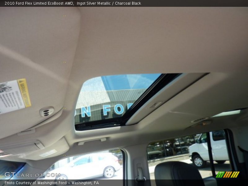 Ingot Silver Metallic / Charcoal Black 2010 Ford Flex Limited EcoBoost AWD