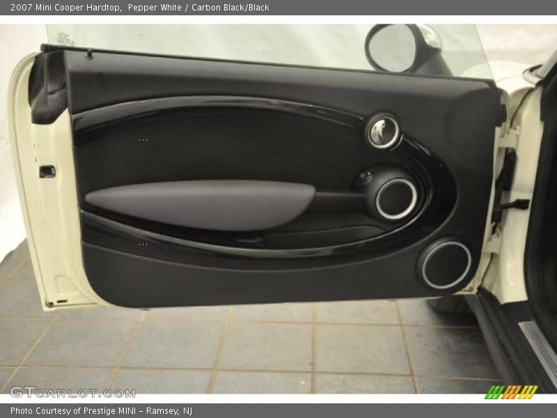 Pepper White / Carbon Black/Black 2007 Mini Cooper Hardtop