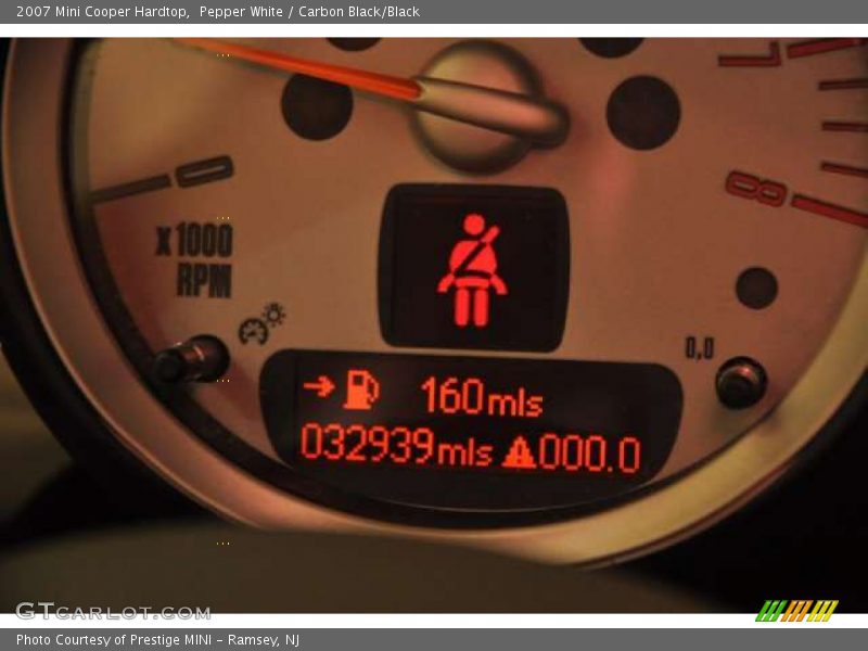Pepper White / Carbon Black/Black 2007 Mini Cooper Hardtop