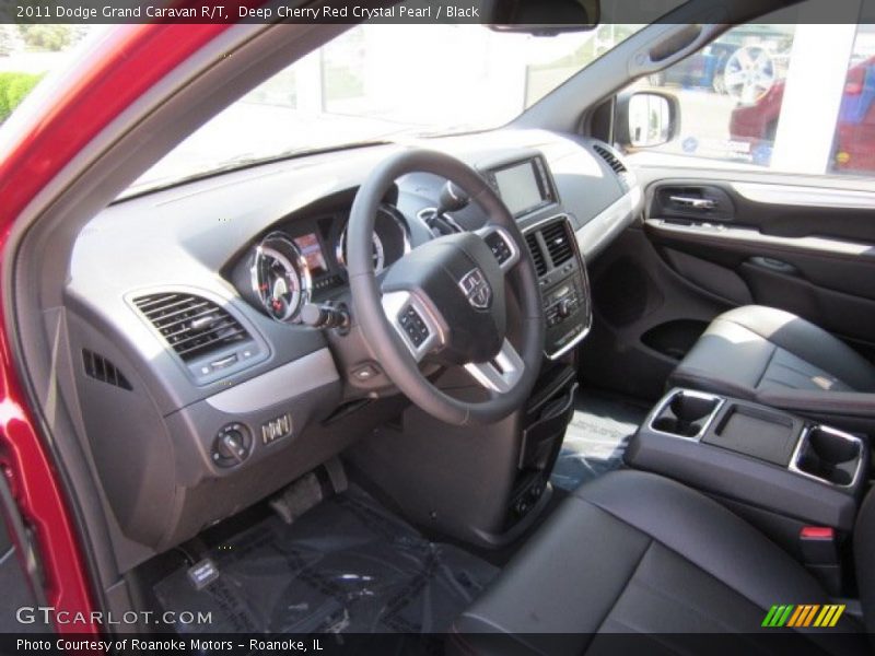  2011 Grand Caravan R/T Black Interior