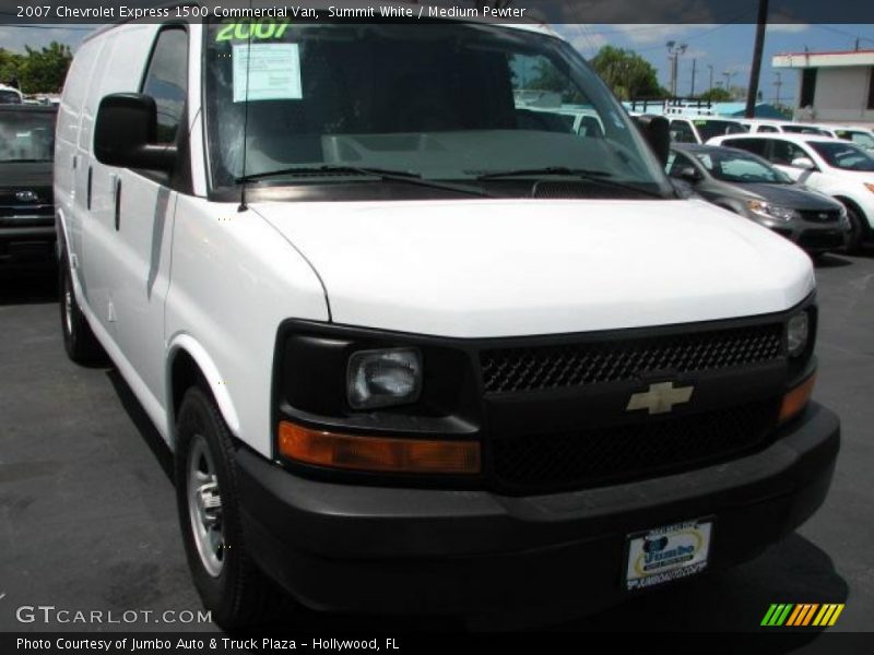 Summit White / Medium Pewter 2007 Chevrolet Express 1500 Commercial Van