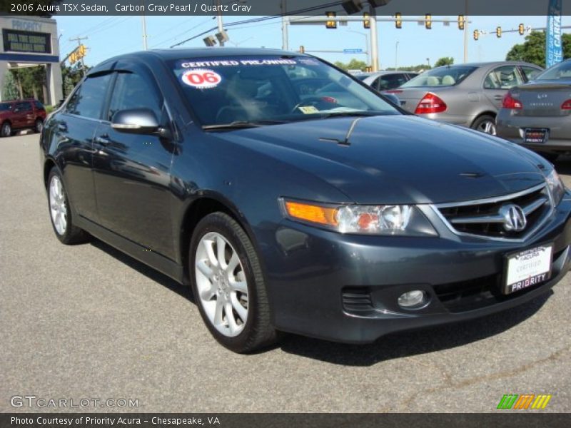 Carbon Gray Pearl / Quartz Gray 2006 Acura TSX Sedan