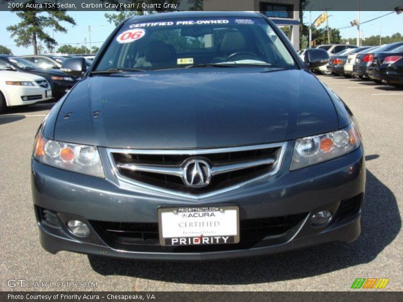 Carbon Gray Pearl / Quartz Gray 2006 Acura TSX Sedan