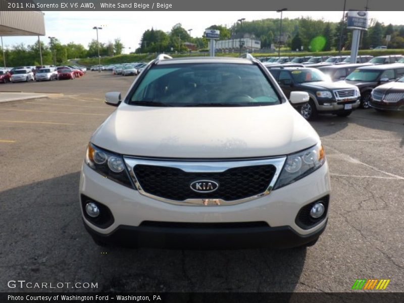 White Sand Beige / Beige 2011 Kia Sorento EX V6 AWD