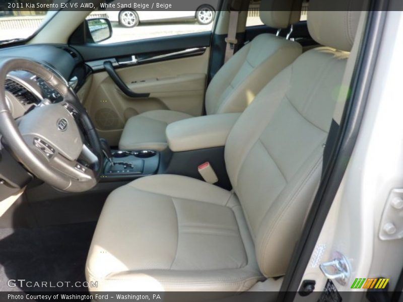 White Sand Beige / Beige 2011 Kia Sorento EX V6 AWD