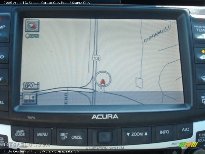 Carbon Gray Pearl / Quartz Gray 2006 Acura TSX Sedan