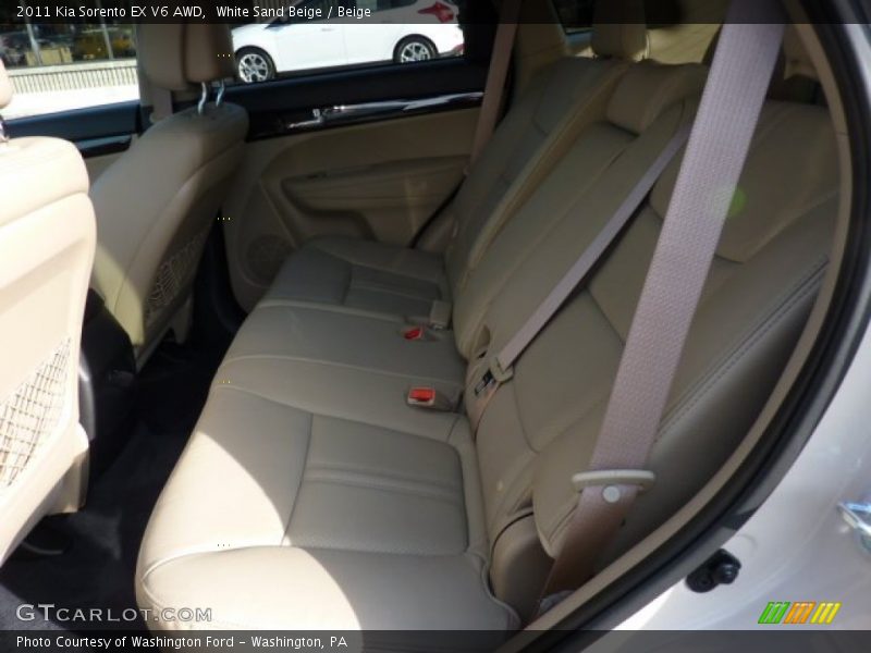 White Sand Beige / Beige 2011 Kia Sorento EX V6 AWD