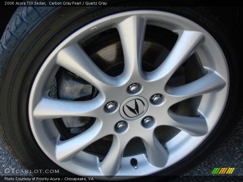 Carbon Gray Pearl / Quartz Gray 2006 Acura TSX Sedan