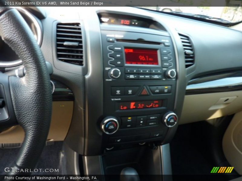 White Sand Beige / Beige 2011 Kia Sorento EX V6 AWD