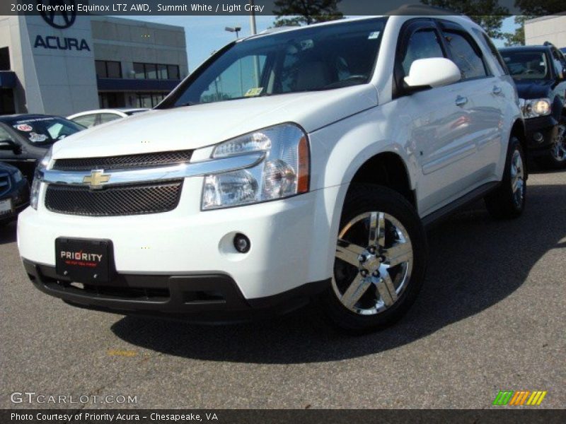Summit White / Light Gray 2008 Chevrolet Equinox LTZ AWD