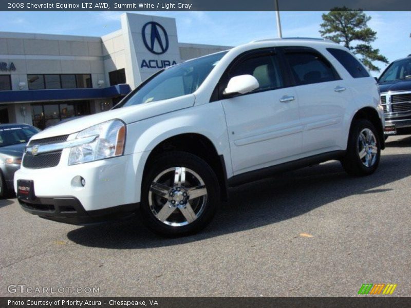 Summit White / Light Gray 2008 Chevrolet Equinox LTZ AWD