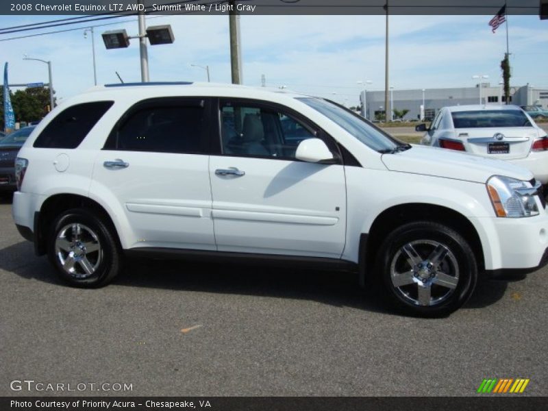Summit White / Light Gray 2008 Chevrolet Equinox LTZ AWD