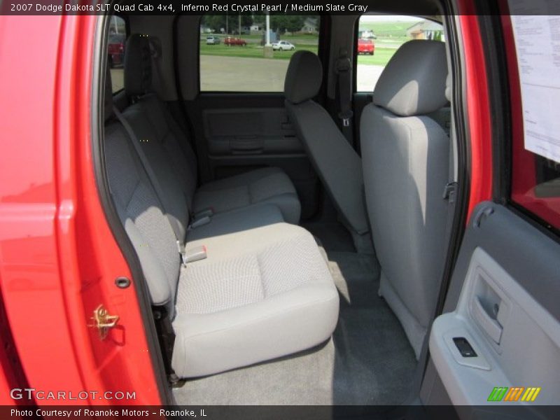 Inferno Red Crystal Pearl / Medium Slate Gray 2007 Dodge Dakota SLT Quad Cab 4x4