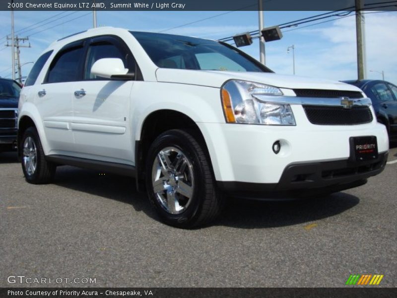 Summit White / Light Gray 2008 Chevrolet Equinox LTZ AWD