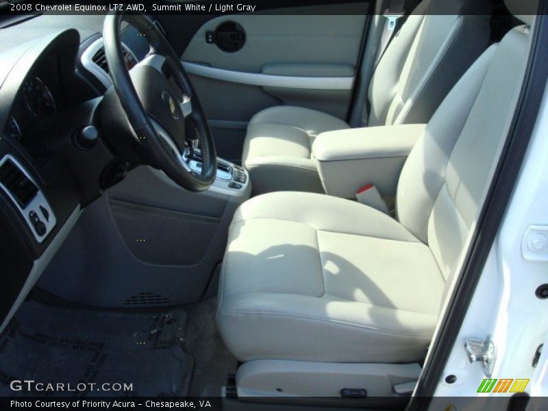 Summit White / Light Gray 2008 Chevrolet Equinox LTZ AWD